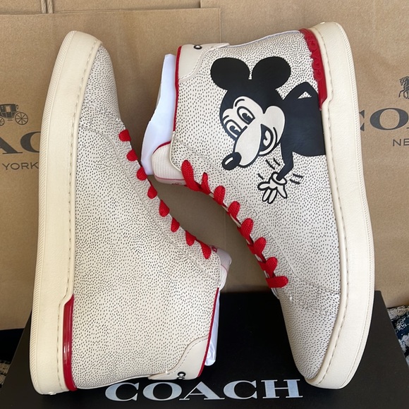 Coach CLIP MXKH HIGH TP Chalk/Black WMNS sneakers Disney - Picture 12 of 16